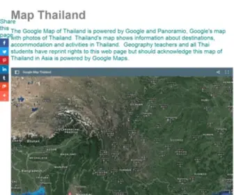 Mapthailand.asia(Google Map Thailand) Screenshot