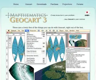 Mapthematics.com(Mapthematics and Geocart) Screenshot