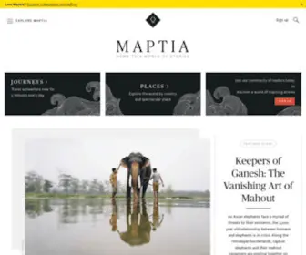 Maptia.com(Maptia Landing Page) Screenshot