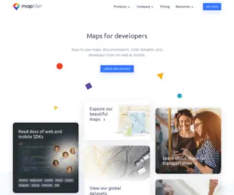 Maptiler.com(Maps for developers) Screenshot