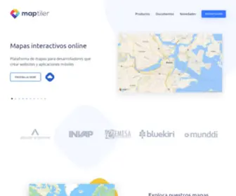 Maptiler.es(Mapas interactivos en línea) Screenshot