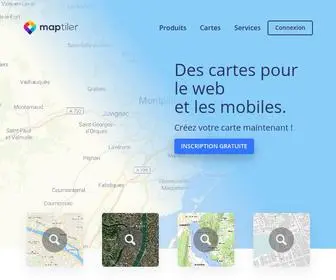 Maptiler.fr(Plateforme de création et de publication cartographique) Screenshot
