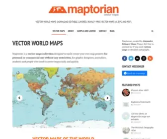 Maptorian.com(Vector world maps) Screenshot