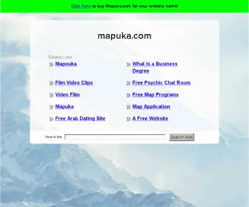 Mapuka.com(The Leading Africa Vacations Site on the Net) Screenshot
