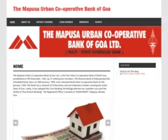 Mapusaurbanbank.com(The Mapusa Urban Co) Screenshot