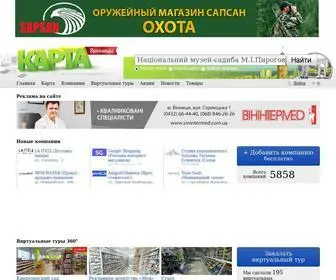 Map.vn.ua(Сайт города Винница) Screenshot
