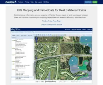 Mapwise.com(Florida GIS Mapping System for Real Estate Professionals) Screenshot