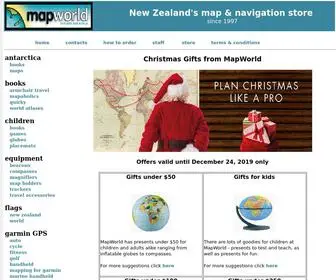 MapWorld.co.nz(New Zealand maps) Screenshot