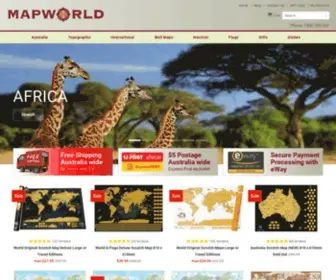 Mapworld.com.au(Map Shop) Screenshot
