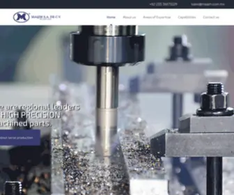 Maqim.com.mx(Leaders of high precision machined parts) Screenshot