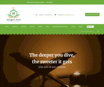 MaqRathafs.com(Maqrat Hafs Online Quran School in Calgary) Screenshot