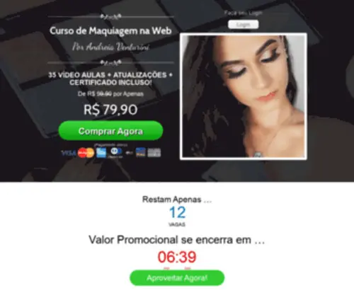 Maquiagemnaweb.ga(Curso Maquiagem na Web) Screenshot