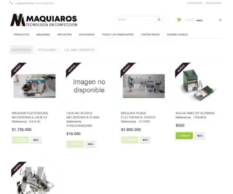 Maquiaros.com(Repuestos para máquinas de coser en Pereira y Dosquebradas) Screenshot