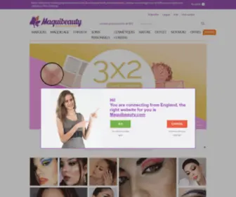 Maquibeauty.fr(Retrouvez votre maquillage préféré chez) Screenshot