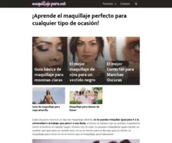 Maquillajepara.net(Expertas del maquillaje en solo minutos) Screenshot