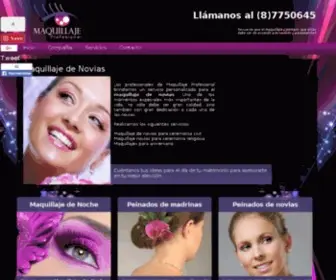 Maquillajeprofesional.cl(Peinados Novias y Maquillaje Profesional) Screenshot