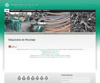 Maquinariadereciclaje.com(Maquinaria de Reciclaje) Screenshot