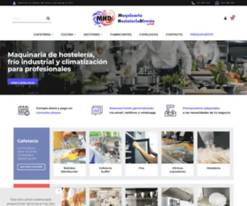 Maquinariahosteleriadirecta.com(Maquinaria para la hosteleria y la alimentacion) Screenshot