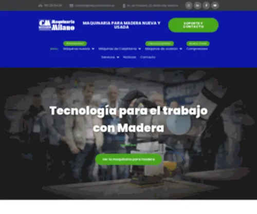 Maquinariamilano.es(⭐ Maquinaria para Madera) Screenshot