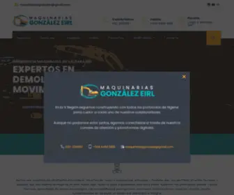 Maquinariasgonzalez.cl(Arriendo de Maquinaria en Valparaíso) Screenshot