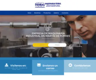 Maquinariasteobal.com(Fabricación de máquinas y equipos mecánicos e hidráulicos) Screenshot