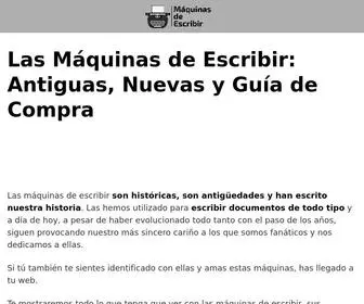 Maquinasdeescribir.net(▷ Máquinas de Escribir Antiguas y Nuevas) Screenshot