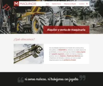 Maquinor.es(Alquiler y venta de maquinaria Ourense) Screenshot