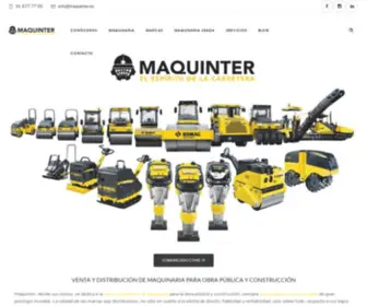 Maquinter.es(Venta de maquinaria de construcción) Screenshot