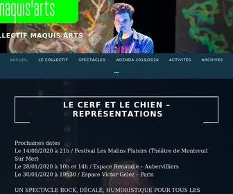 Maquisarts.com(Collectif Maquis'Arts) Screenshot