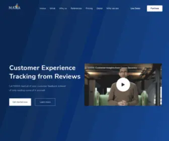 Mara.solutions(Customer Experience Tracking from Reviews) Screenshot