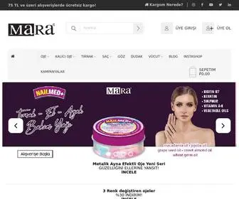 Marakozmetik.com.tr(Oje, Kalıcı Oje, Renk Değiştiren Oje ve Kozmetik Ürünleri) Screenshot