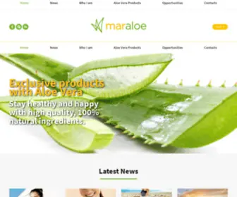 Maraloe.ch(Prodotti esclusivi con Aloe Vera) Screenshot