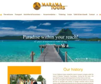 Maramatours.com(We know Tahiti Best) Screenshot