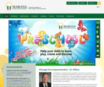 Maranausd.org(The Marana Unified School District) Screenshot