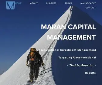 Marancapital.com(Maran Capital Management) Screenshot