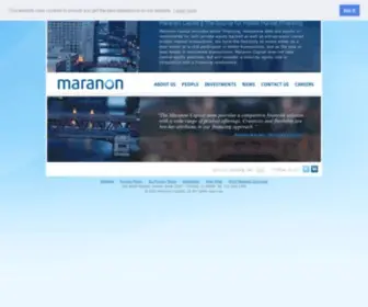 Maranoncapital.com(Middle Market Financing) Screenshot