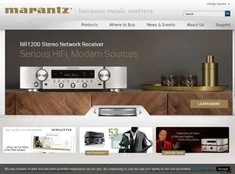 Marantz.co.za(Marantz ZA) Screenshot