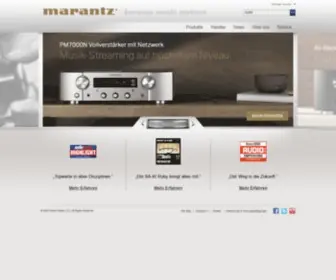 Marantz.de(Moderner Musikalischer Luxus) Screenshot
