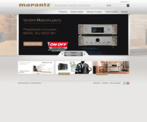 Marantz.es(Modern Musical Luxury) Screenshot