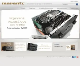 Marantz.fr(Modern Musical Luxury) Screenshot