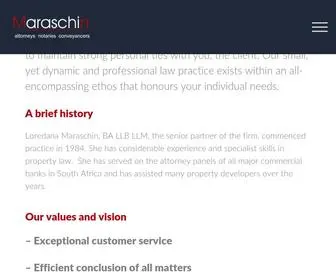 Maraschinattorneys.co.za(Maraschin Attorneys) Screenshot