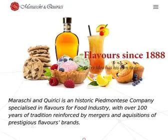 Maraschiquirici.com(Industrial flavouring products) Screenshot