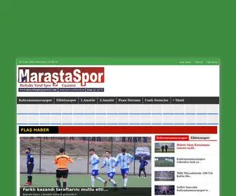 Marastasporgazetesi.com(Maraşta) Screenshot