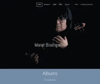 Maratbisengaliev.com(Music Theme Demo) Screenshot