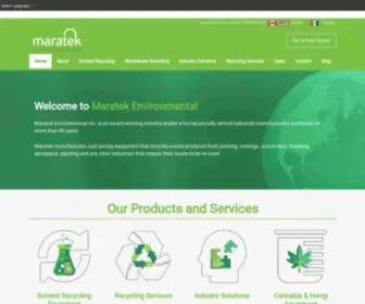 Maratek.com(Solvent Recycling) Screenshot