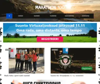 Marathon100.com(Avaleht) Screenshot