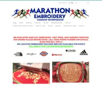 Marathonembroidery.com(Marathon embroidery co) Screenshot