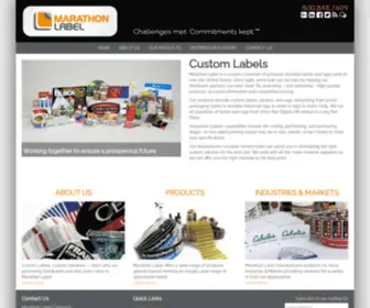 Marathonlabel.com(Marathon Label Company) Screenshot