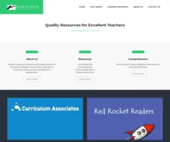 Marathonlearning.com(Canada's Largest Independent Sales Agency for Educational Publishing) Screenshot