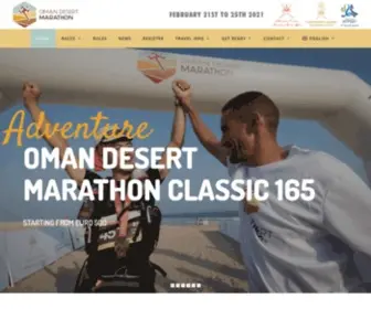 Marathonoman.com(Oman Desert Marathon) Screenshot